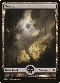 Swamp (261) - Full Art - Battle for Zendikar - NM