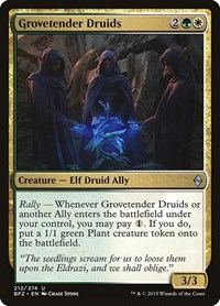 Grovetender Druids - Battle for Zendikar - NM