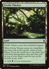 Fertile Thicket - Battle for Zendikar - NM