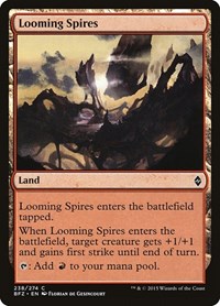 Looming Spires - Battle for Zendikar - NM