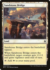 Sandstone Bridge - Battle for Zendikar - NM