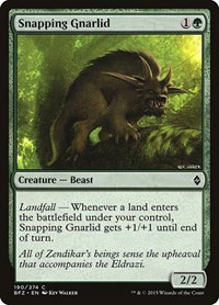 Snapping Gnarlid - Battle for Zendikar - NM
