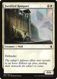 Fortified Rampart - Battle for Zendikar - NM