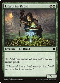 Lifespring Druid - Battle for Zendikar - NM