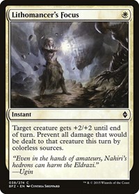 Lithomancer's Focus - Battle for Zendikar - NM
