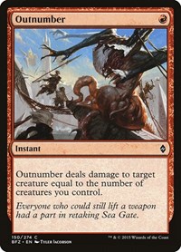 Outnumber - Battle for Zendikar - NM