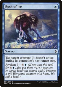 Rush of Ice - Battle for Zendikar - NM