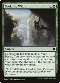 Seek the Wilds - Battle for Zendikar - NM