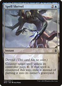 Spell Shrivel - Battle for Zendikar - NM