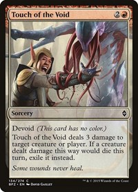 Touch of the Void - Battle for Zendikar - NM