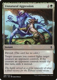 Unnatural Aggression - Battle for Zendikar - NM