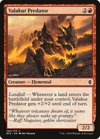 Valakut Predator - Battle for Zendikar - NM
