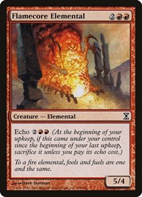 Flamecore Elemental - Time Spiral - NM