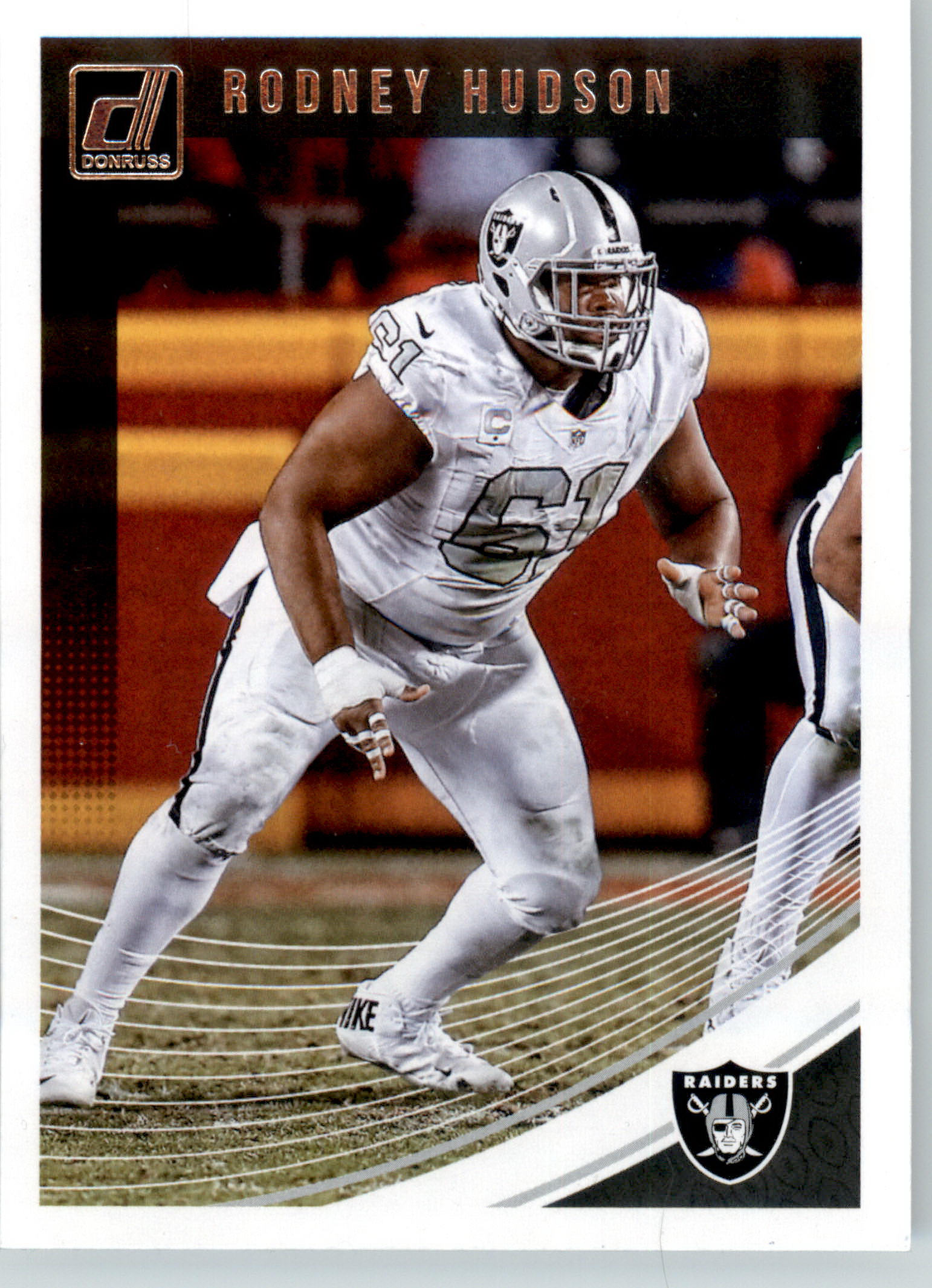 222 - Rodney Hudson - 2018 Donruss - Base NM