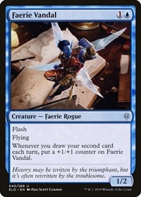 Faerie Vandal - Throne of Eldraine - NM