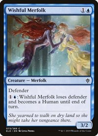 Wishful Merfolk - Throne of Eldraine - NM