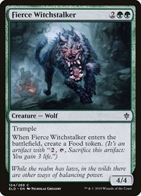 Fierce Witchstalker - Throne of Eldraine - NM