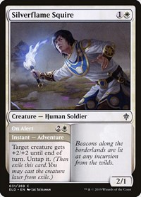 Silverflame Squire - Throne of Eldraine - NM