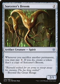 Sorcerer's Broom - Throne of Eldraine - NM