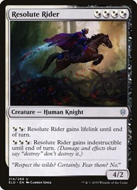 Resolute Rider - Throne of Eldraine - NM