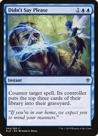 Didn't Say Please - Throne of Eldraine - NM