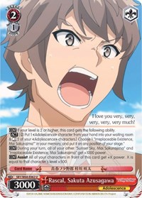 Rascal, Sakuta Azusagawa - Rascal Does Not Dream of Bunny Girl Senpai - NM