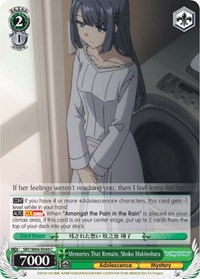 Memories That Remain, Shoko Makinohara - Rascal Does Not Dream of Bunny Girl Senpai - NM