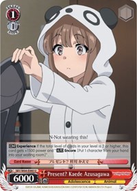 Present? Kaede Azusagawa - Rascal Does Not Dream of Bunny Girl Senpai - NM