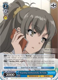 Responding Unenthusiastically, Rio Futaba - Rascal Does Not Dream of Bunny Girl Senpai - NM