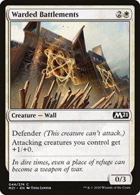 Warded Battlements - Core Set 2021 - NM