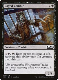 Caged Zombie - Core Set 2021 - NM
