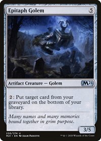Epitaph Golem - Core Set 2021 - NM