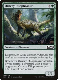 Ornery Dilophosaur - Core Set 2021 - NM