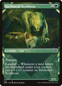 Territorial Scythecat (Showcase) - Zendikar Rising - NM