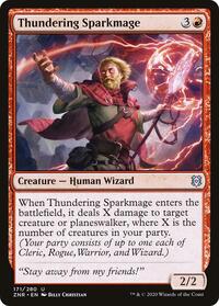 Thundering Sparkmage - Zendikar Rising - NM