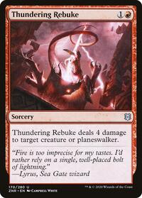 Thundering Rebuke - Zendikar Rising - NM