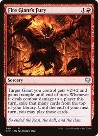 Fire Giant's Fury - Kaldheim - NM
