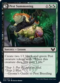 Pest Summoning - Strixhaven: School of Mages - NM
