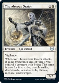 Thunderous Orator - Strixhaven: School of Mages - NM