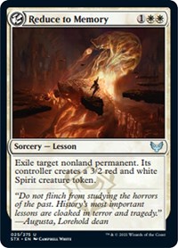 Reduce to Memory - Strixhaven: School of Mages - NM