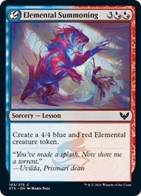 Elemental Summoning - Strixhaven: School of Mages - NM