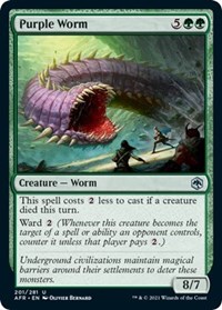 Purple Worm - Adventures in the Forgotten Realms - NM