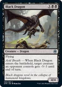 Black Dragon - Adventures in the Forgotten Realms - NM
