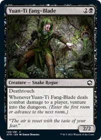 Yuan-Ti Fang-Blade - Adventures in the Forgotten Realms - NM