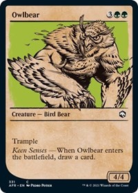 Owlbear (Showcase) - Adventures in the Forgotten Realms - NM