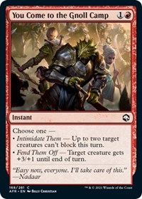 You Come to the Gnoll Camp - Adventures in the Forgotten Realms - NM