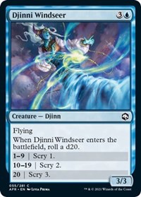 Djinni Windseer - Adventures in the Forgotten Realms - NM