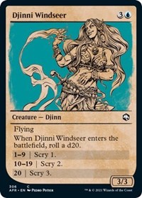 Djinni Windseer (Showcase) - Adventures in the Forgotten Realms - NM