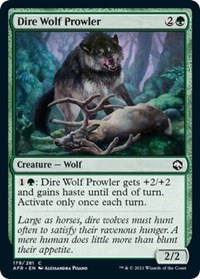 Dire Wolf Prowler - Adventures in the Forgotten Realms - NM