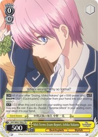 Mid-Terms Exam Report, Ichika Nakano - The Quintessential Quintuplets - NM